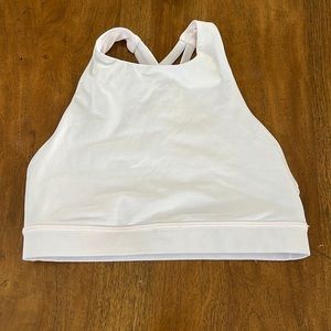 High neck sports bra